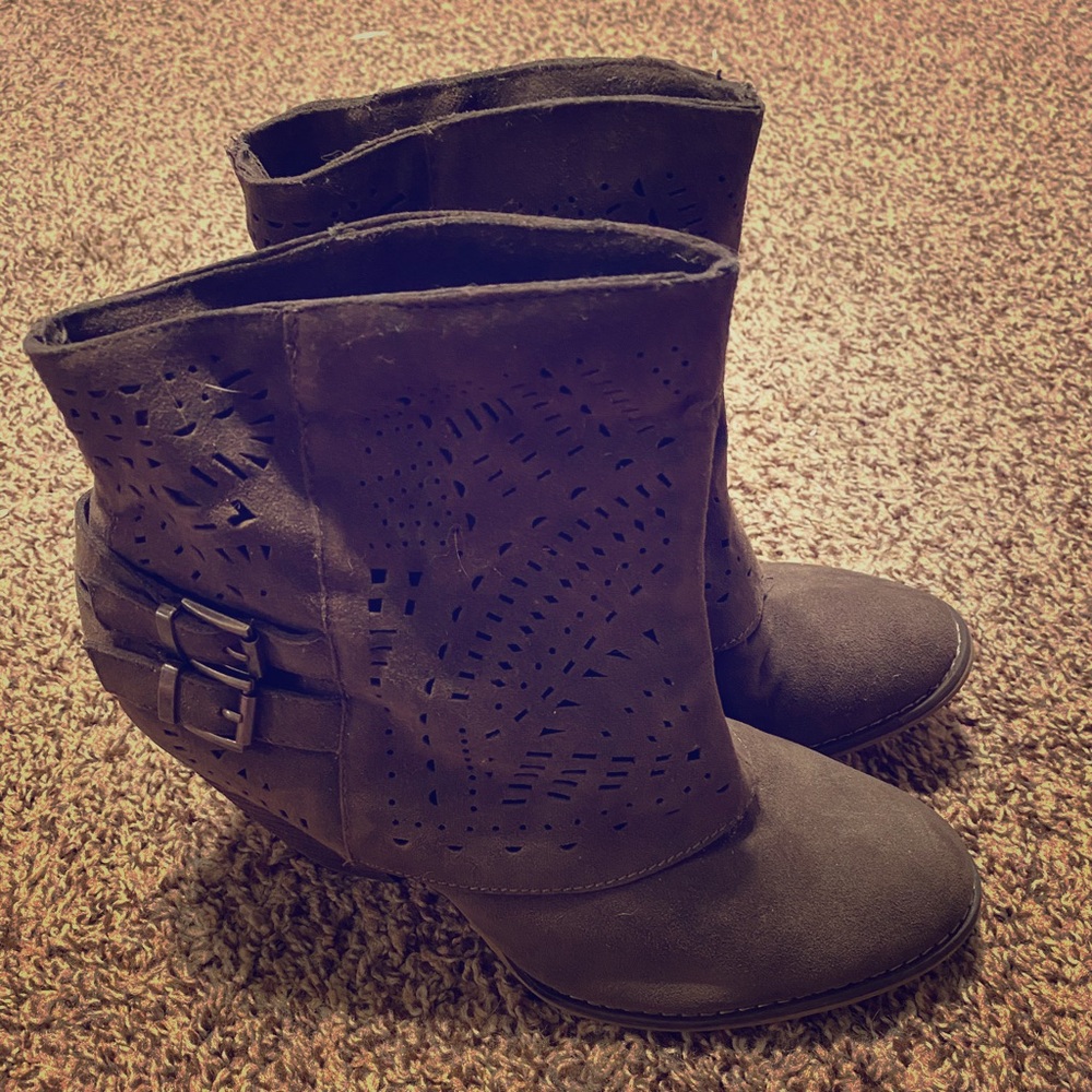 Gray Booties